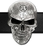 Alchemy belt buckle B69  Omega Skull 